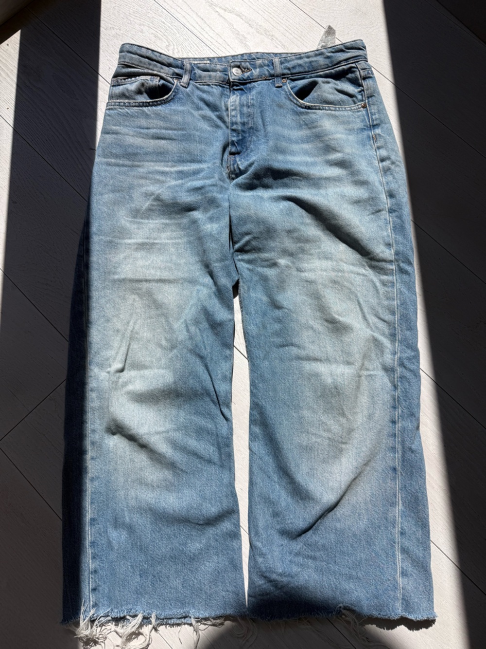 Zara Baggy Wide Leg Denim Jeans